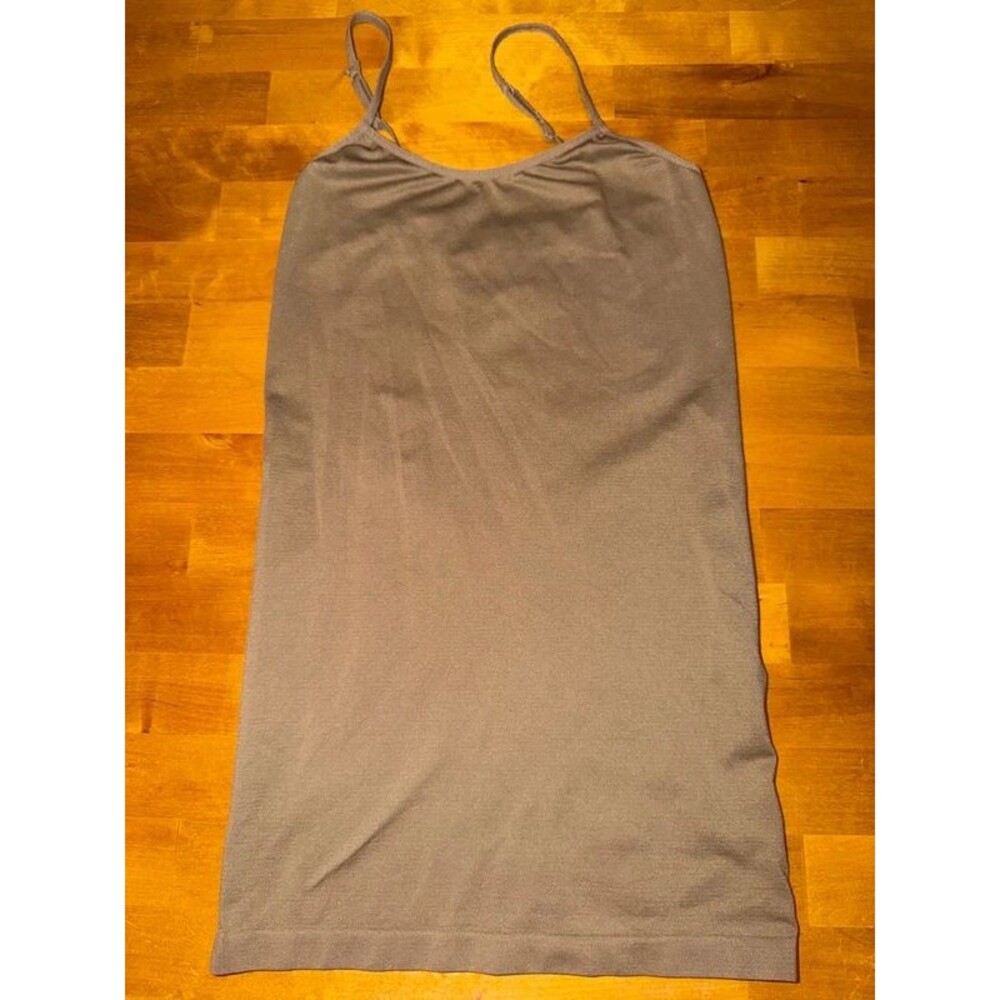 Women’s Beige Colored Spaghetti Strap Tight Fitting Shirt OSMF